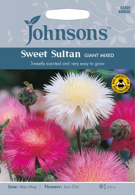Sweet Sultan Seeds 'Giant Mixed' by Johnsons