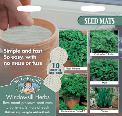 Herb Seeds Mat Collection by Mr Fothergill's