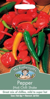 Chilli Pepper Seeds 'Chilli Shake' by Mr Fothergill's