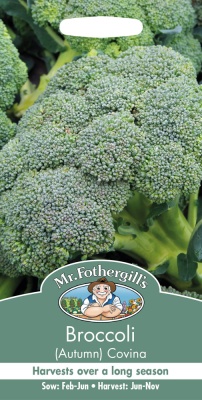 Autumn Broccoli Seeds 'Covina' by Mr Fothergill's