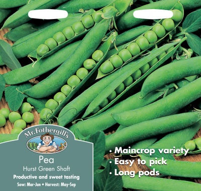 Pea Seeds Mr Fothergill's 'Hurst Green Shaft'