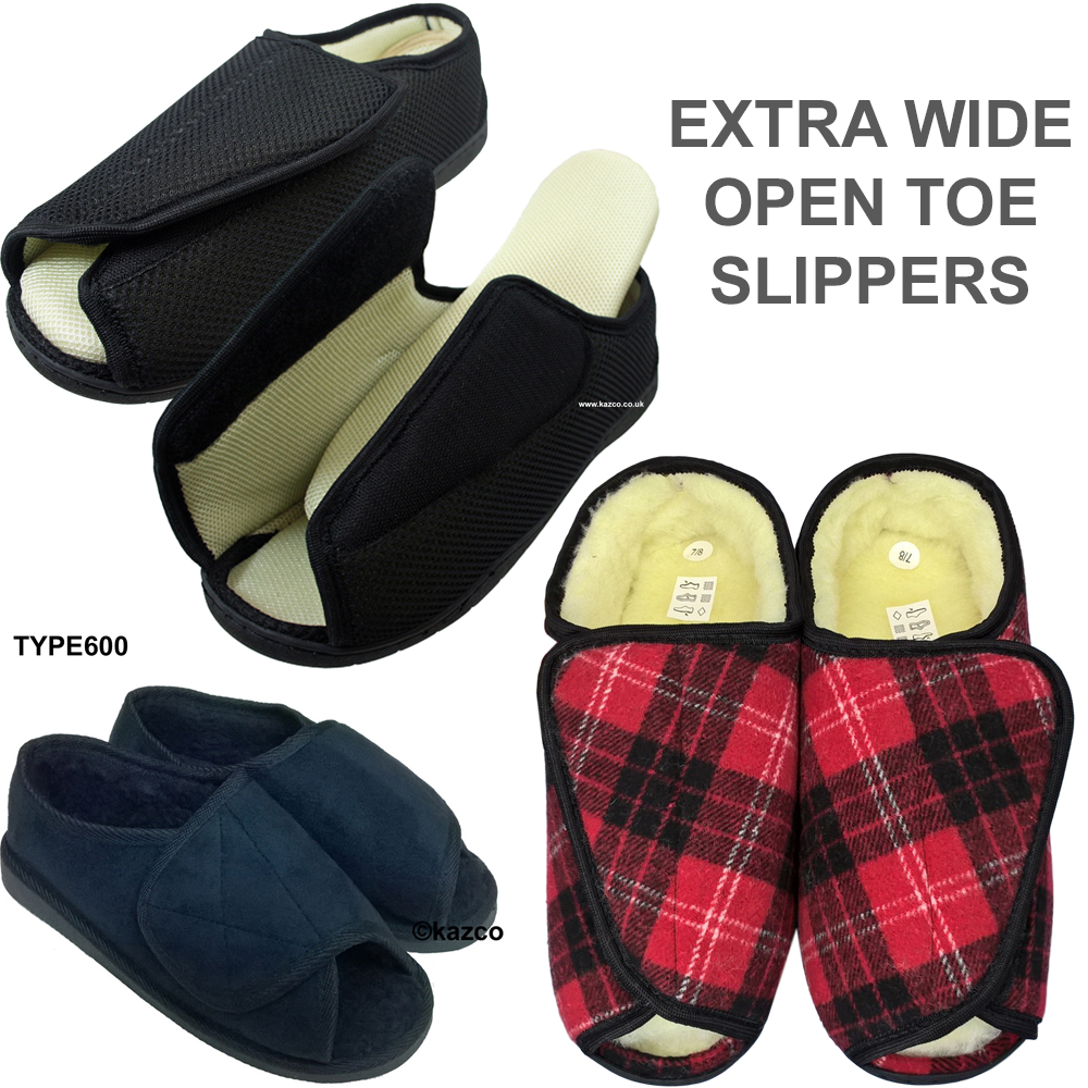 slippers with velcro fastening