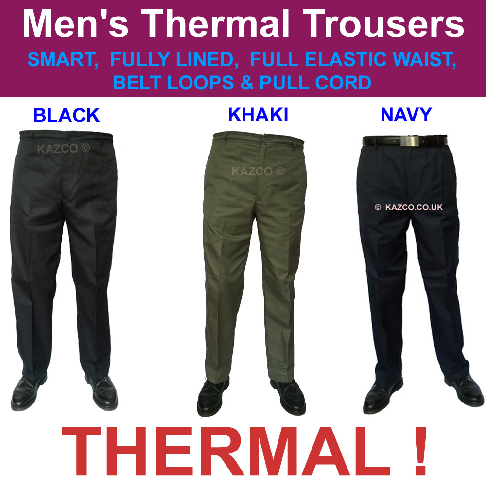 Mens Thermal Action Trousers Mens Water repellent Trousers