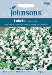 Lobelia Seeds White Lady by Johnsons