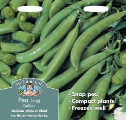 Snap Pea Seeds 'Delikett' by Mr Fothergill's