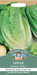 Lettuce Seeds 'Romaine Ballon' by Mr Fothergill's