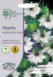 RHS Nigella Seeds Miss Jekyll Alba Mr Fothergill's